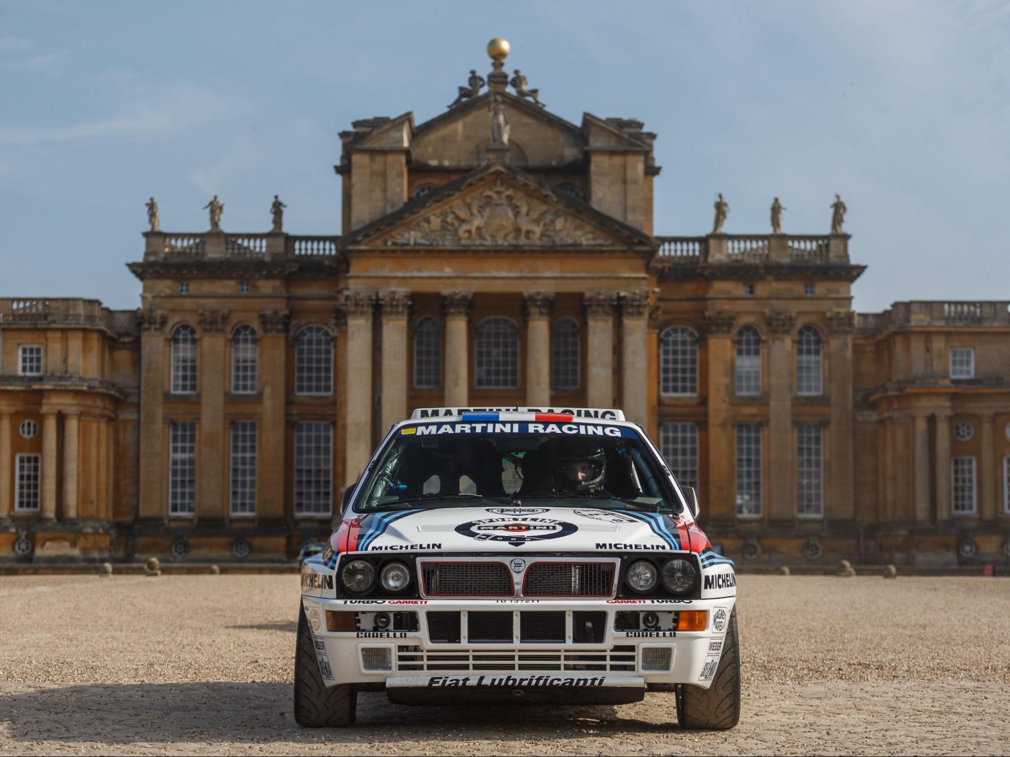 Lancia Delta Integrale GrA as part of the tribute to World Rally Champions