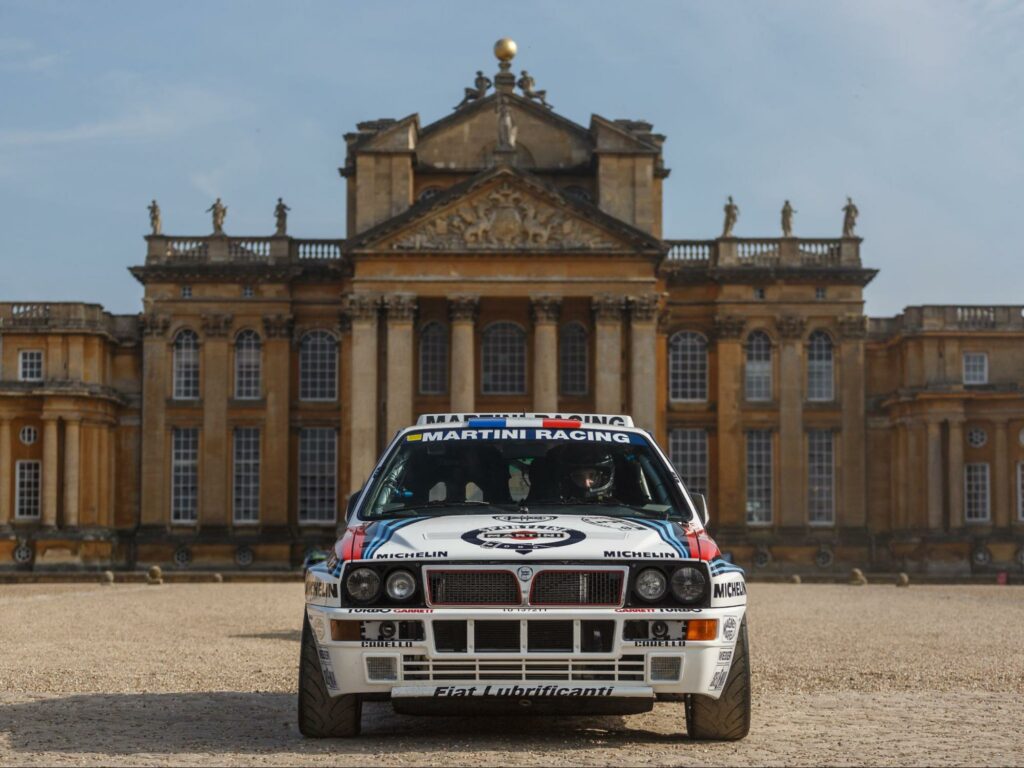 Lancia Delta Integrale GrA as part of the tribute to World Rally Champions