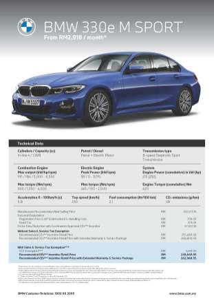 BMW 330e M Sport Spec Sheet (August 2021)_Page_1