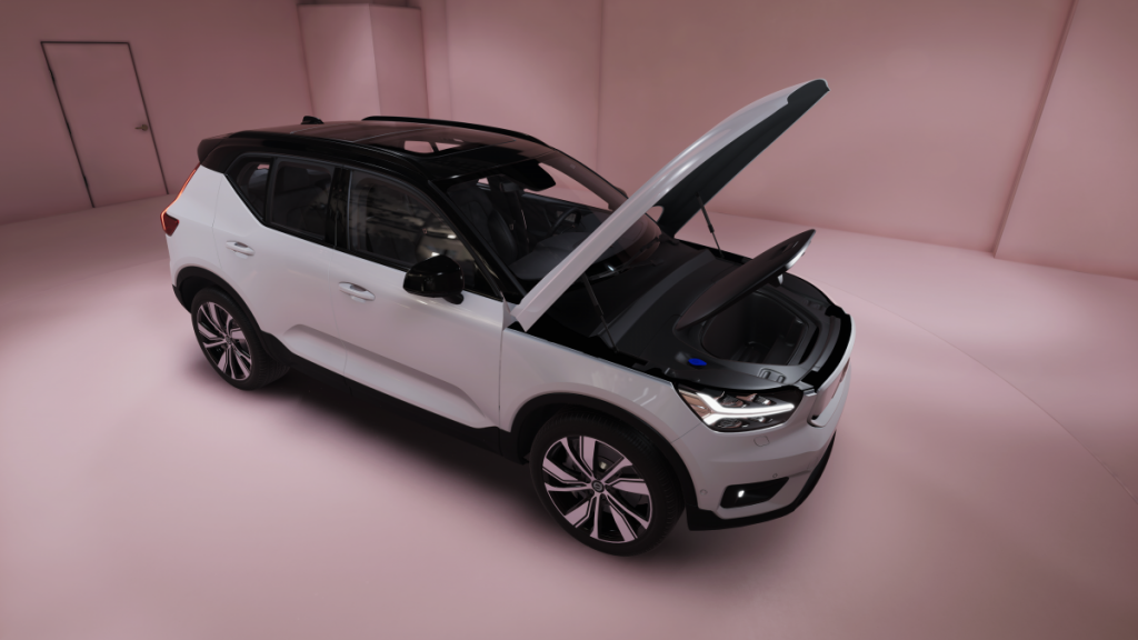 Unity template with Volvo model