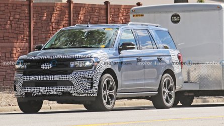 New Ford Expedition ST Spy Shots Capture SUV Towing A Trailer