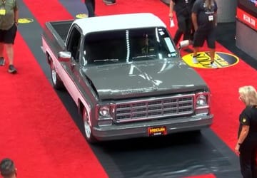 Doh! Old Chevy C10 Pickup At Mecum Gets Bent Hood Just Before Auction