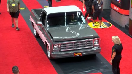 Doh! Old Chevy C10 Pickup At Mecum Gets Bent Hood Just Before Auction