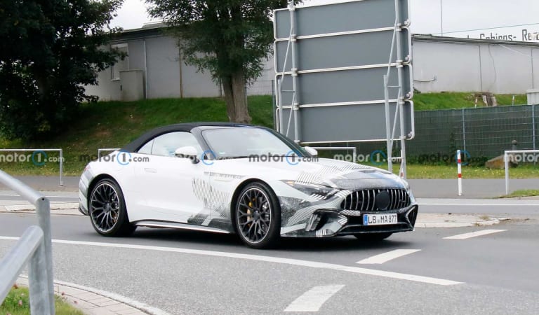 New Mercedes-AMG SL Spotted With Very Little Camouflage