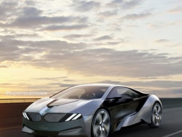 Futuristic BMW electric car is a combination of i8 and i Vision Circular
