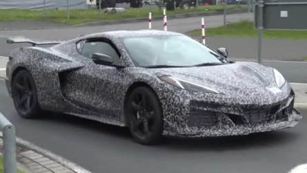 2023 Chevy Corvette Z06 Spied In Traffic Near The Nurburgring