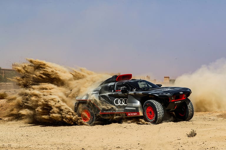 Audi Dakar team heads to Morocco to test out the mighty RS Q e-tron
