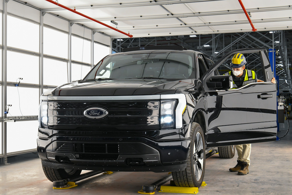 F-150 Lightning Prototype assembled at Rouge Electric Vehicle Center