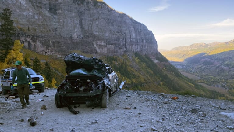 Ford Bronco Sport takes a tumble down Colorado's Black Bear Pass